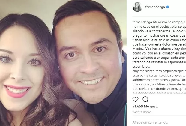Fernanda Castillo se despidió de familiares fallecidos tras terremoto en México