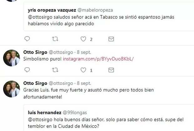 Terremoto en México: conocido actor Otto Sirgo contó cómo vivió el sismo