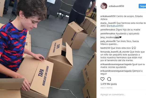 Terremoto en México: Erika Buenfil conmueve las redes con esta imagen de su hijo