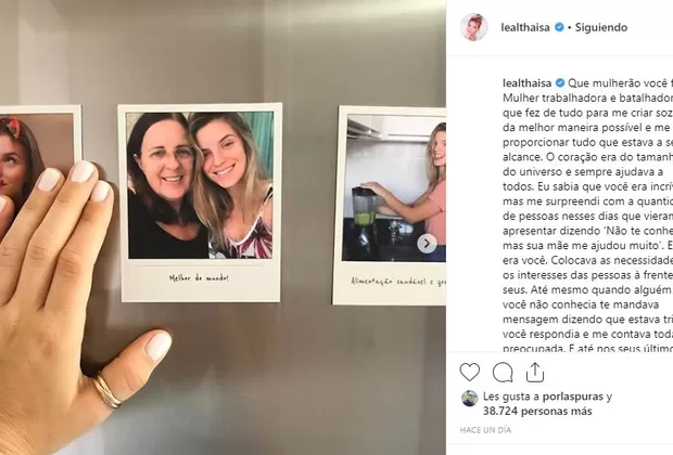Thaísa Leal mamá