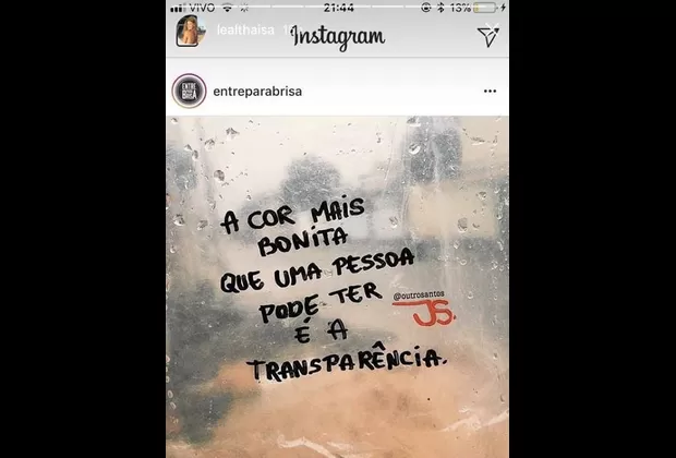 Thaísa Leal indirecta Paolo Guerrero