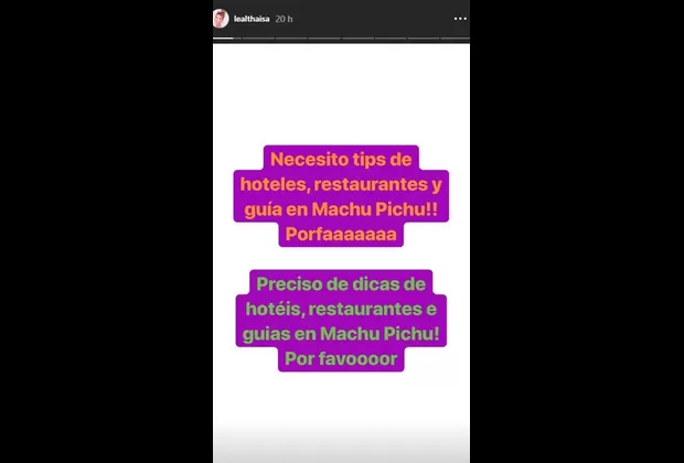 Thaísa Leal vuelve al Perú