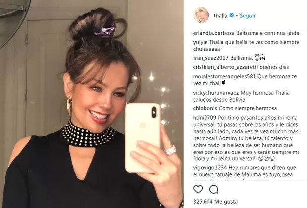 Thalía estrena 'look ochentero' y así reaccionan fanáticos en Instagram