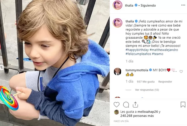 Thalía publica foto inédita de su embarazo por una fecha muy especial