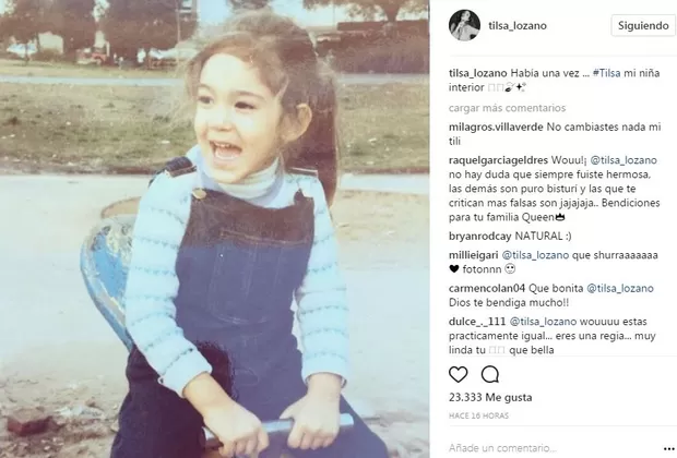 Tilsa Lozano: así lucía la sexy modelo cuando era una niña