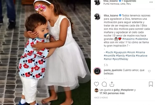 Tilsa Lozano compartió tierno mensaje sobre sus hijos 
