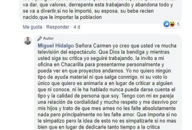 Tilsa Lozano: Miguel Hidalgo y su reacción cuando le recuerdan ampay con otra mujer 