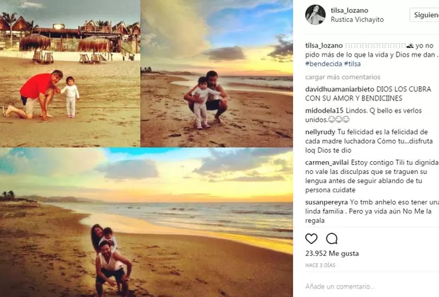 Tilsa Lozano y Miguel Hidalgo pasaron románticos momentos por el Día de la madre