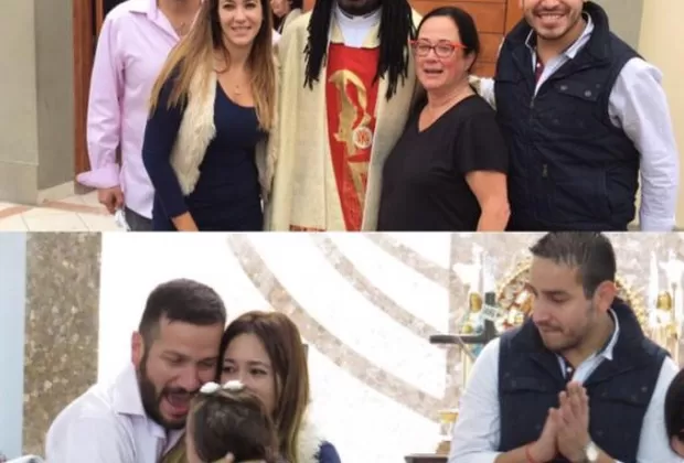 El bautizo de la hija de Tilsa Lozano y Miguel Hidalgo