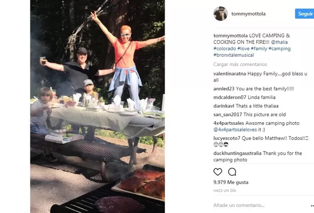 Tommy Mottola destacó en redes lo bien que la pasó en vacaciones con Thalía