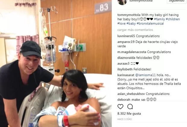 El esposo de Thalía se convirtió en abuelo