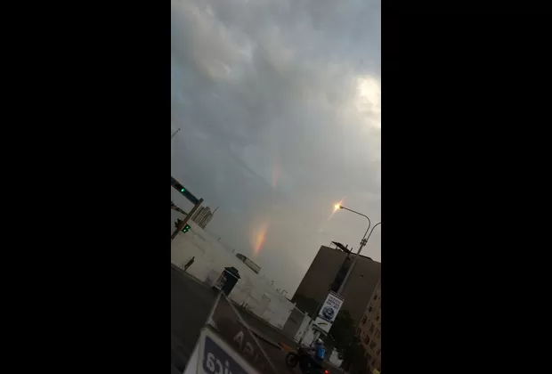 Twitter: arcoíris aparece en cielo de Lima