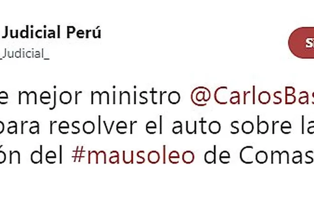Twitter: Poder Judicial y Carlos Basombrío protagonizaron entredicho