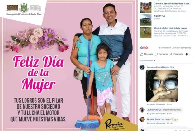 Ucayali: alcalde de Padre Abad provoca rechazo por polémico saludo por el Día de la Mujer