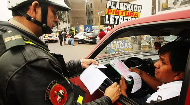 Las 10 multas de tránsito más graves por infracciones en Perú
