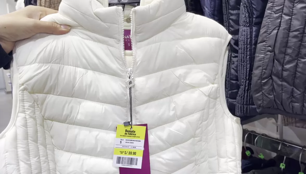 Chalecos desde la talla XS a la XL desde 59.90 soles. (Imagen: América)