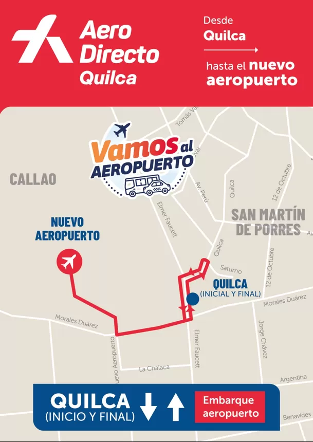 Ruta Quilca de AeroDirecto.
