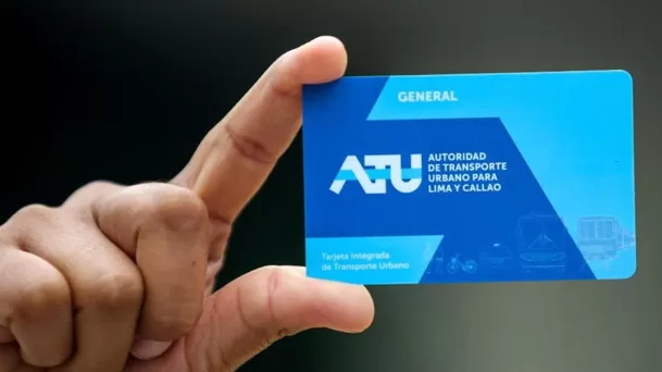 Tarjeta única del sistema de transporte integrado. (Foto: Andina) Tarjeta única del sistema de transporte integrado. (Foto: Andina)