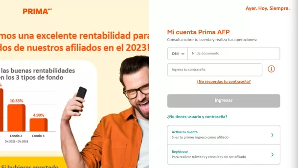 Revisar estado de cuenta en Prima AFP. (Captura: ÚtileInteresante.pe) Revisar estado de cuenta en Prima AFP. (Captura: ÚtileInteresante.pe)