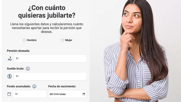 Calculadora de pensión de AFP Habitat. (Captura: ÚtileInteresante.pe) Calculadora de pensión de AFP Habitat. (Captura: ÚtileInteresante.pe)