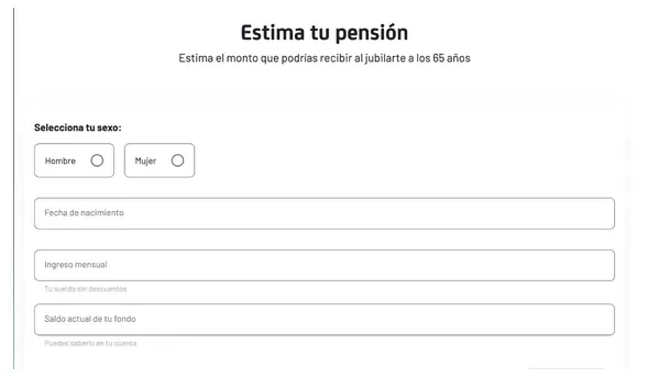Calculadora de pensión de AFP Integra. (Captura: ÚtileInteresante.pe) Calculadora de pensión de AFP Integra. (Captura: ÚtileInteresante.pe)
