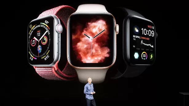 Apple presentó el Apple Watch Series 4 Foto: AFP