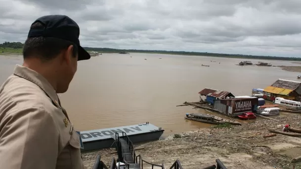 El descenso del caudal del río Amazonas se conoce como sequía hidrológica. (Foto: Andina)