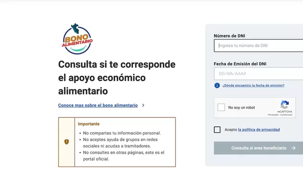 Datos que debemos recordarte sobre el bono alimentario