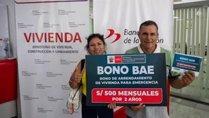 El Bono BAE es de 500 soles y se entrega mensualmente por hasta dos años. (Foto: Andina)