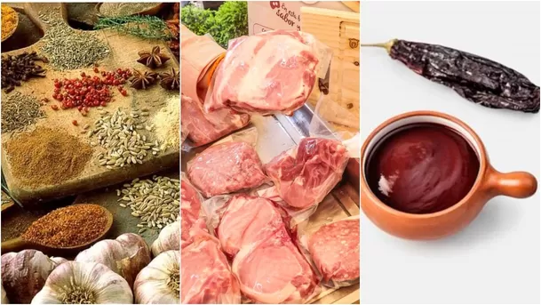 Ingredientes para preparar chancho a la caja china al estilo peruano. Ingredientes para preparar chancho a la caja china al estilo peruano.