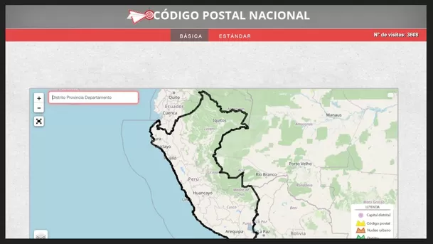 Así puedes saber tu código postal de cinco dígitos. (Captura: ÚtileInteresante.pe)