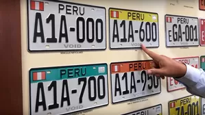 Tipos de placas vehiculares en Perú.  (Foto: AutoMundoTV)