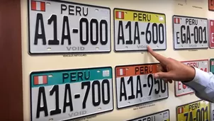 Tipos de placas vehiculares en Perú.  (Foto: AutoMundoTV)