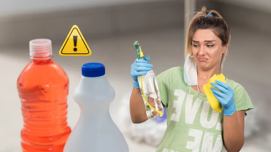 Las mezclas para limpiar pueden ser nocivas para la salud. Las mezclas para limpiar pueden ser nocivas para la salud.