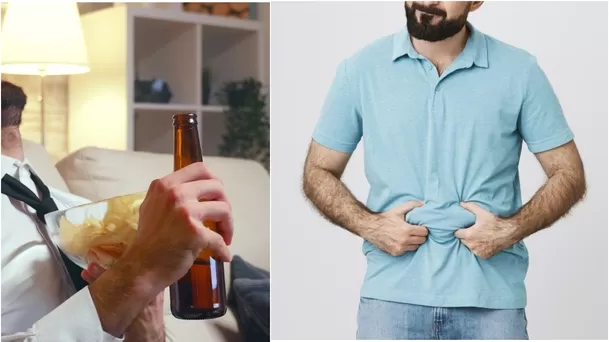 La ingesta de alcohol junto a las comidas es una causa de aumento grasa abdominal.