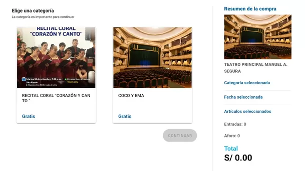 Entradas gratis al Teatro Principal Manuel A. Segura.