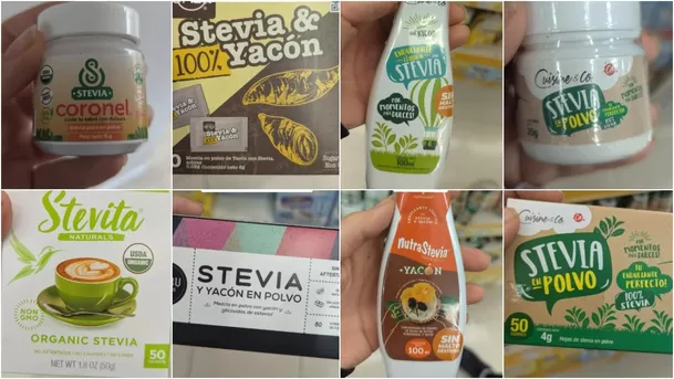 Edulcorantes de stevia recomendados. (Fotos: @nutria_adry)