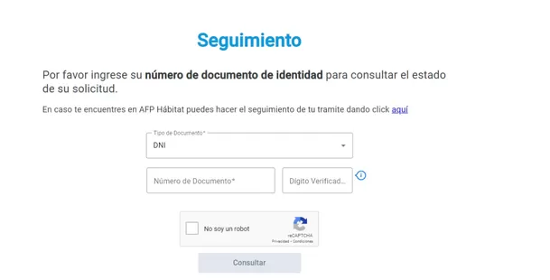 Los datos que debes completar para hacerle seguimiento a tu retiro de la AFP