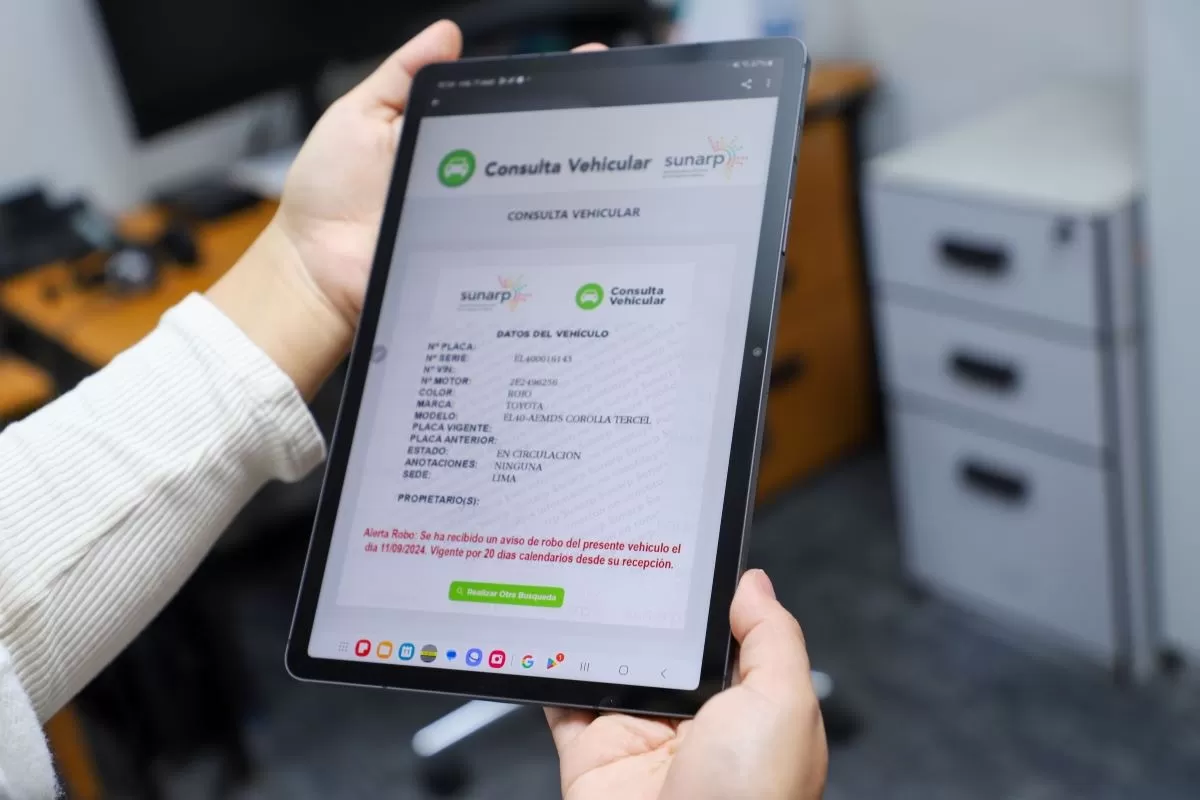 Así puedes consultar el estado de un vehículo en "Alerta Robo"