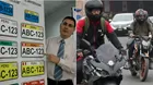 ¿Cómo serán las nuevas placas para motos y mototaxis?