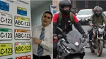 Ley dispone nuevas características en la placa para motos, mototaxis y otros vehículos motorizados. (Fotos: Andina)