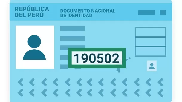 Código de ubigeo en el DNI azul