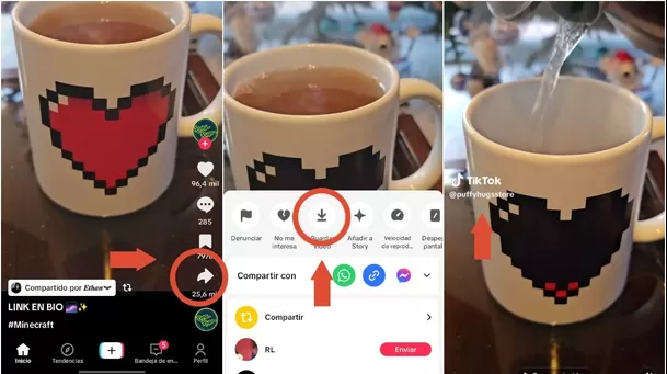 Descargar videos de TikTok.