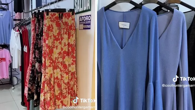 Vestidos y faldas en Gamarra. (Captura: @coolhuntergamarra)