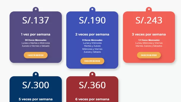 Precios de las clases de natación en la Biblioteca Nacional del Perú, San Borja.