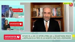 Sanamente con el Dr. Elmer Huerta. Foto y video: América Noticias