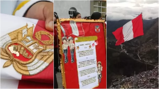 El Escudo Nacional, el Himno Nacional y la Bandera Naciona son los tres símbolos patrios del Perú.