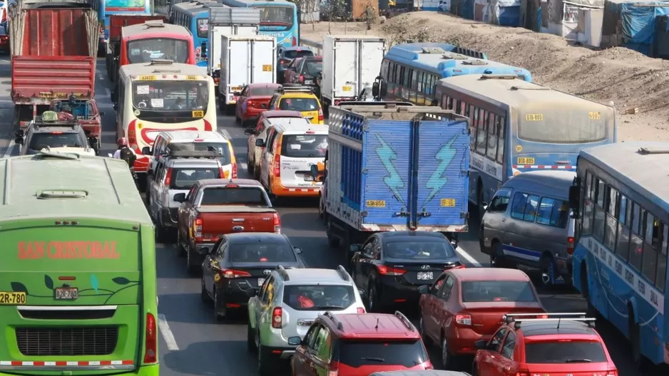 Congestión y caos vial que experimenta Lima (Foto: Andina)