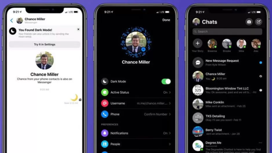 Descubre cómo activar el modo oscuro a tu Facebook Messenger