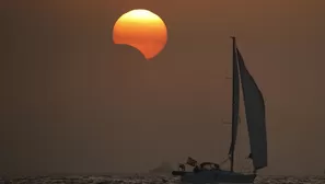 Vista del eclipse solar en Estados Unidos